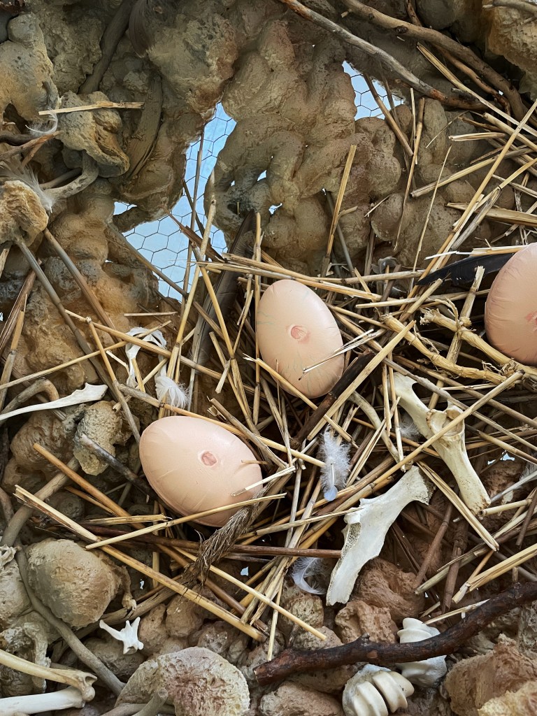 Naapuri installation in Outopia art exhibition, Kotka, Finland, 2023.